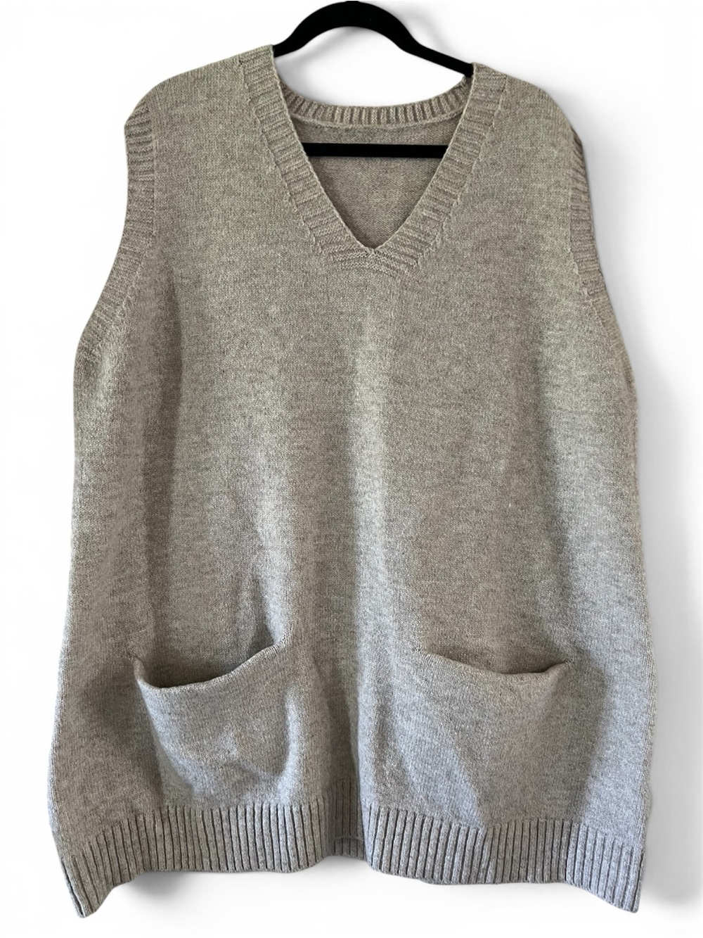 Sweater Dress in Light Tan XL